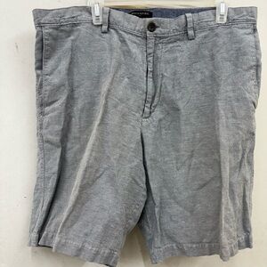Banana republic linen/cotton blue gray shorts men size 38 (measures 40”X10.5”)